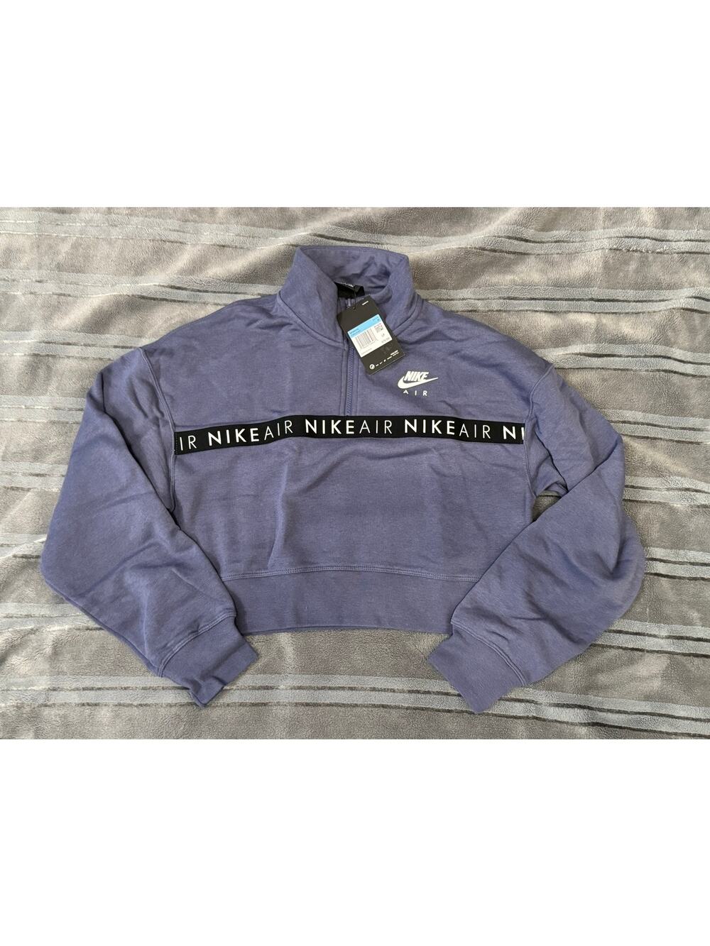 NWT Nike Women's NSW Air 1/2‑Zip Crop Top MEDIUM